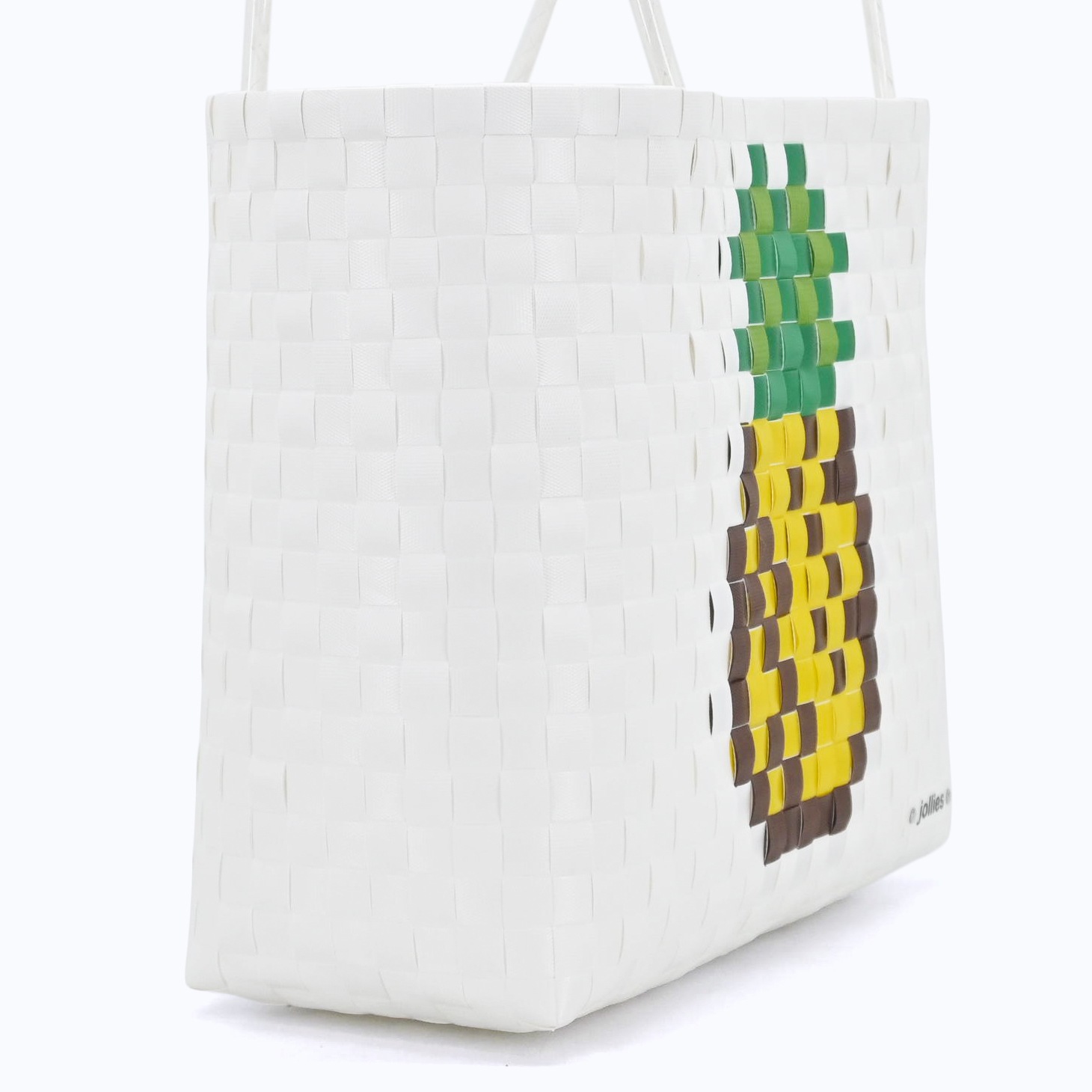 パイナップル L - WHITE | プラバッグ,柄から探す,ドット絵シリーズ