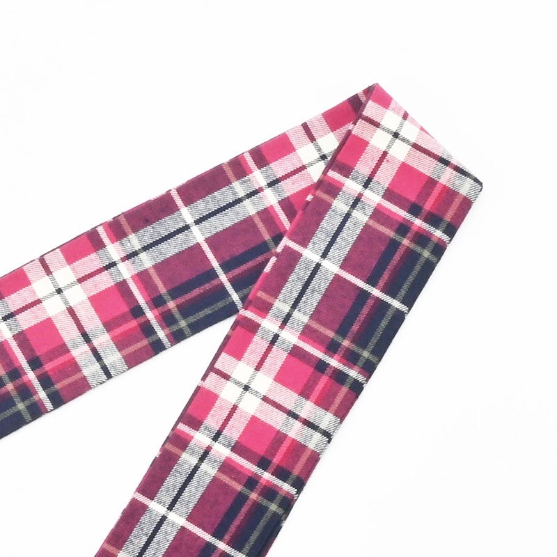 BAG SCARF CHECK RD/NV