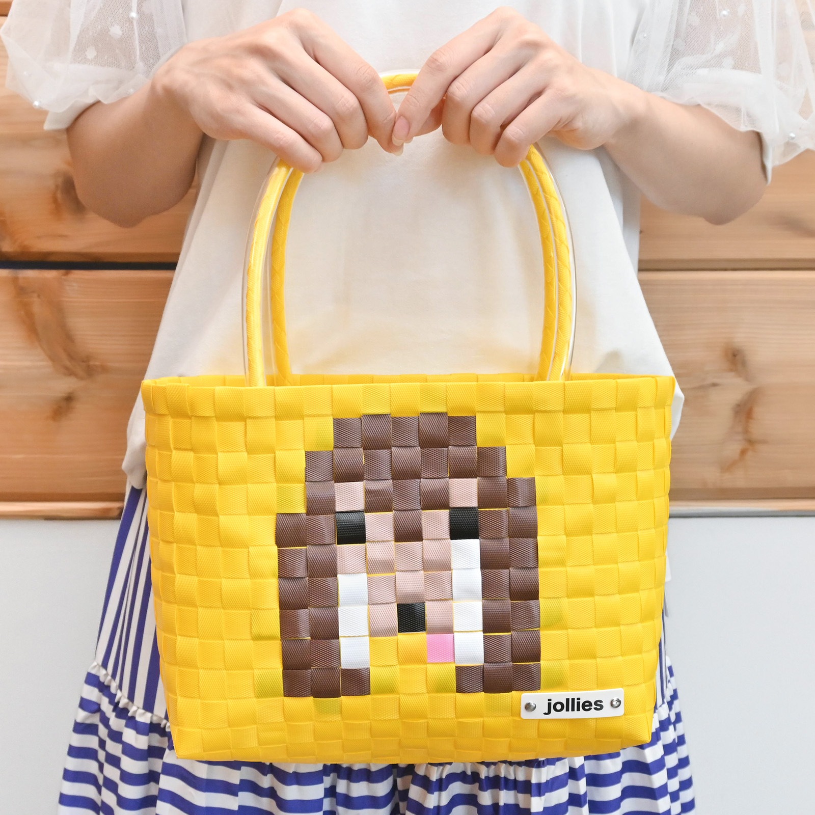 ダックスフント S - YE×BR | プラバッグ,柄から探す,ドット絵シリーズ