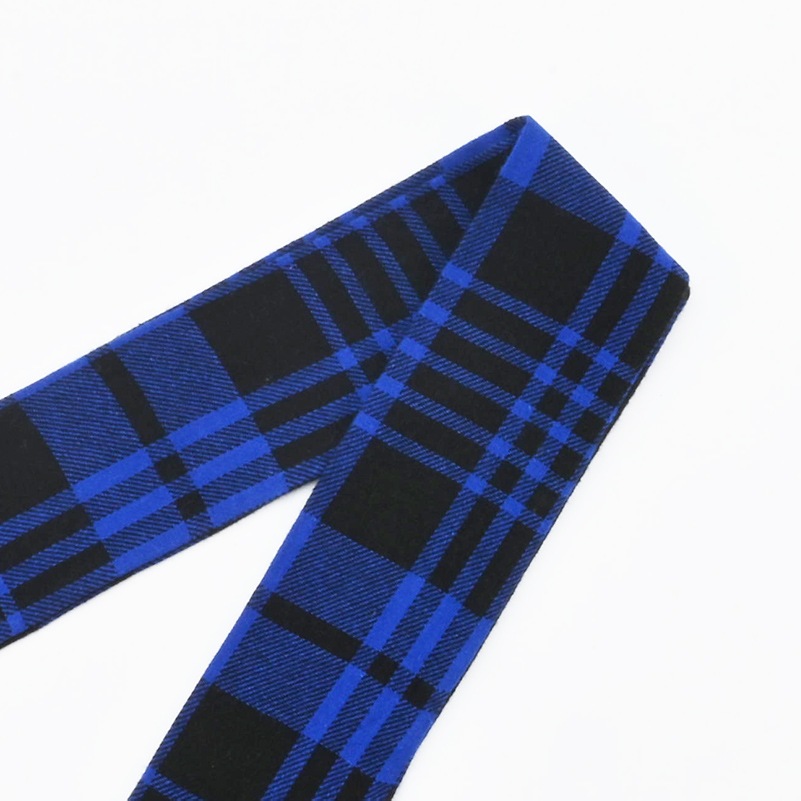 BAG SCARF CHECK BLUE