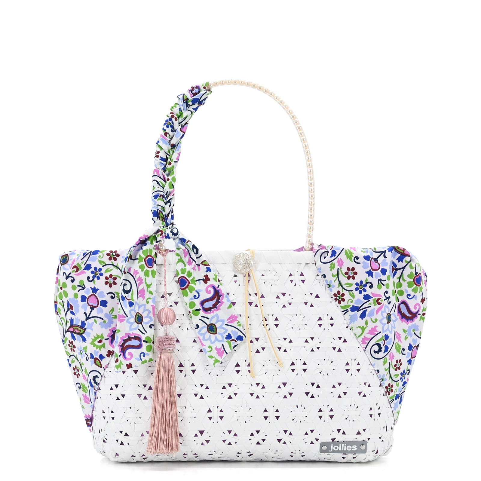 BAGSCARF MINI FLOWER WHITE