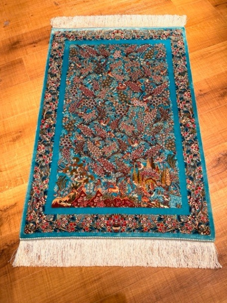 ペルシャ絨毯 ギャッベ 新品 120x83 cm Persia Gabbeh モダールシルク絨毯 80cmx120cm ch14 - ペルシャ絨毯の商品一覧