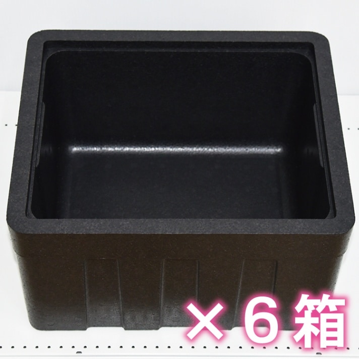 売り切れ必至！ KH-02 黒発泡スチロール箱TD-17(フタなし) 6箱セット 果物