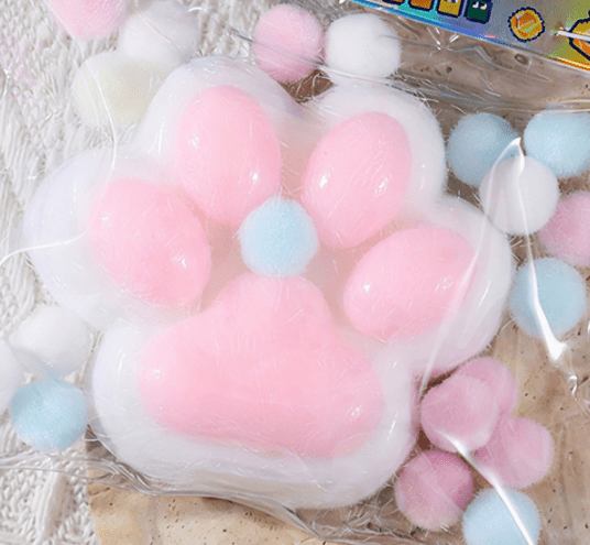 【YESTOBE】スクイーズボール 水飴 【3個SET】肉球 big 猫の手 色ランダム発送 福袋 玩具 おもちゃ fidget toy ストレス解消 発散 グッズ 子供 大人兼用 (3PCS 猫の手)