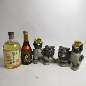琉球泡盛　萬座2本セット 酒 泡盛 琉球泡盛「萬座」10年古酒（720ml×2本）＆ 琉球グラスセット