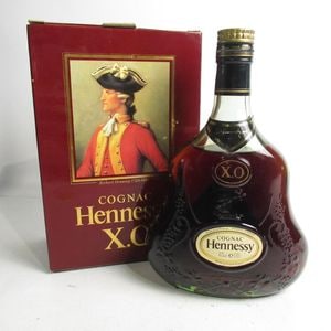 Hennessy（ヘネシー）XO 金キャップ クリアボトル 箱付の通販 | 高級