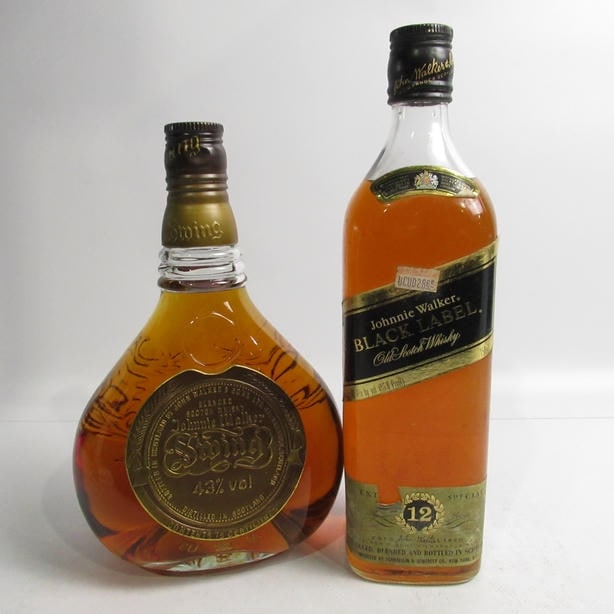 SUNTORY  12年　ブラックラベル　ウイスキー ２本セット♪ 2本セット】JOHNNIE WALKER（ジョニーウォーカー）各種（12年 ブラック