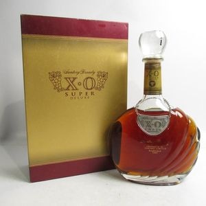 Hennessy（ヘネシー）XO 金キャップ グリーンボトル 1000ml 箱付 ※液面