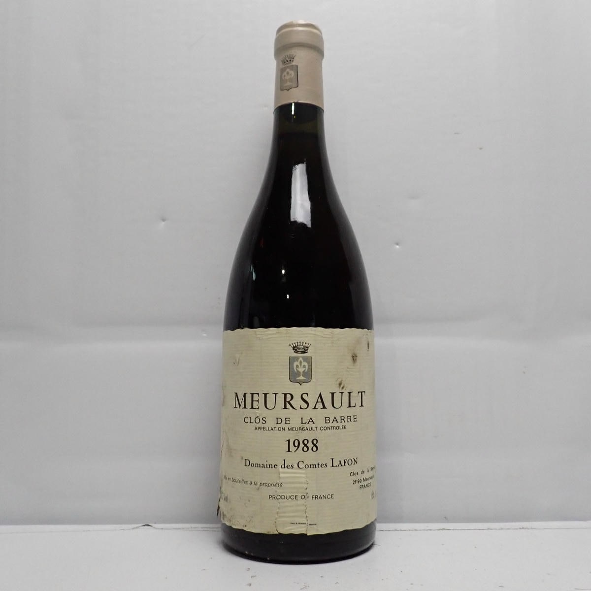 COMTES LAFON（コント ラフォン）ムルソー クロ ド ラ バール 1988 箱なし ※ラベル破れ