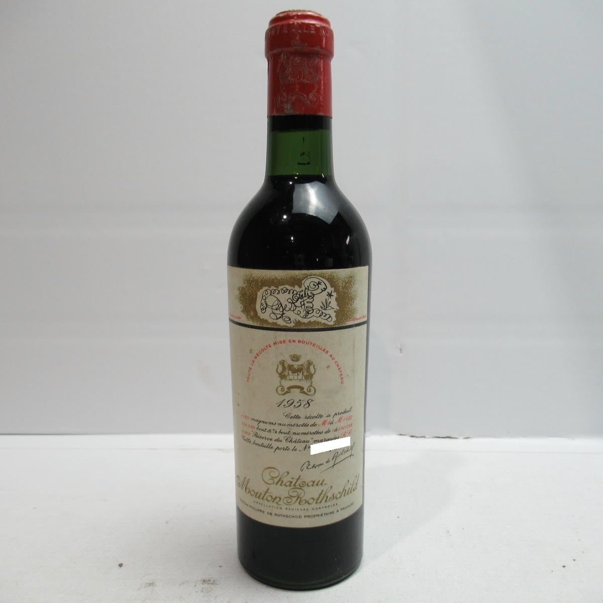 Chateau Mouton Rothschild�ʥ���ȡ� �ࡼ�ȥ� �����ȥ���ȡ�1958 �ϡ��եܥȥ� 375ml Ȣ�ʤ�