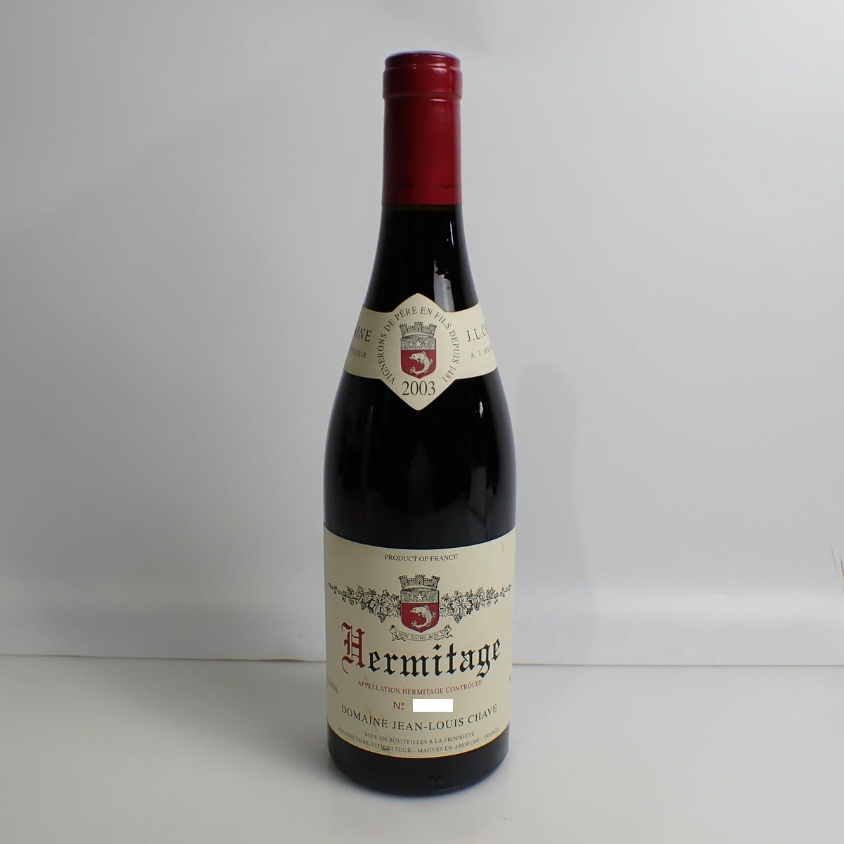 DOMAINE JEAN-LOUIS CHAVE（ドメーヌ ジャン ルイ シャーヴ）エルミタージュ ルージュ 2003 箱なし