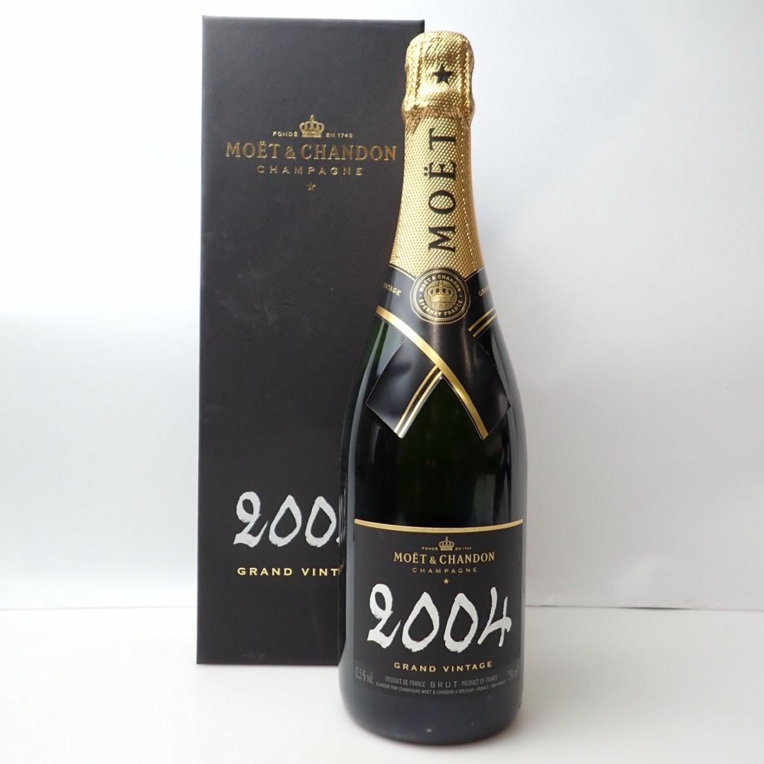 シャンパン MOET&CHANDON GRAND VINTAGE 2004★ MOET＆CHANDON（モエエシャンドン）グランド ヴィンテージ 2004 箱付の
