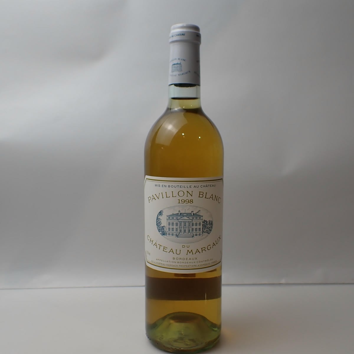 PAVILLON BLANC DU CHATEAU MARGAUX（パヴィヨンブラン デュ シャトーマルゴー）1998 箱なし ※色調不良・澱あり