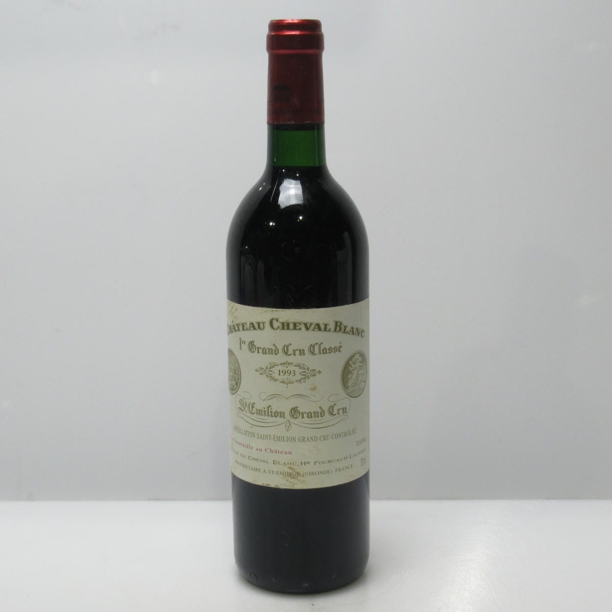 CHATEAU CHEVAL BLANC（シャトー シュヴァル ブラン）プルミエ グランクリュ クラッセ 1993 箱なし ※ラベル傷み