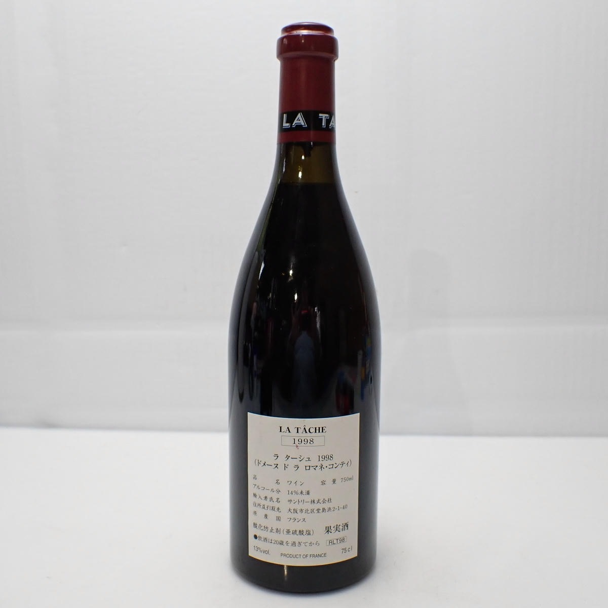 DRC LA TACHE（ラターシュ）1998 サントリー 箱なしの通販ショップ