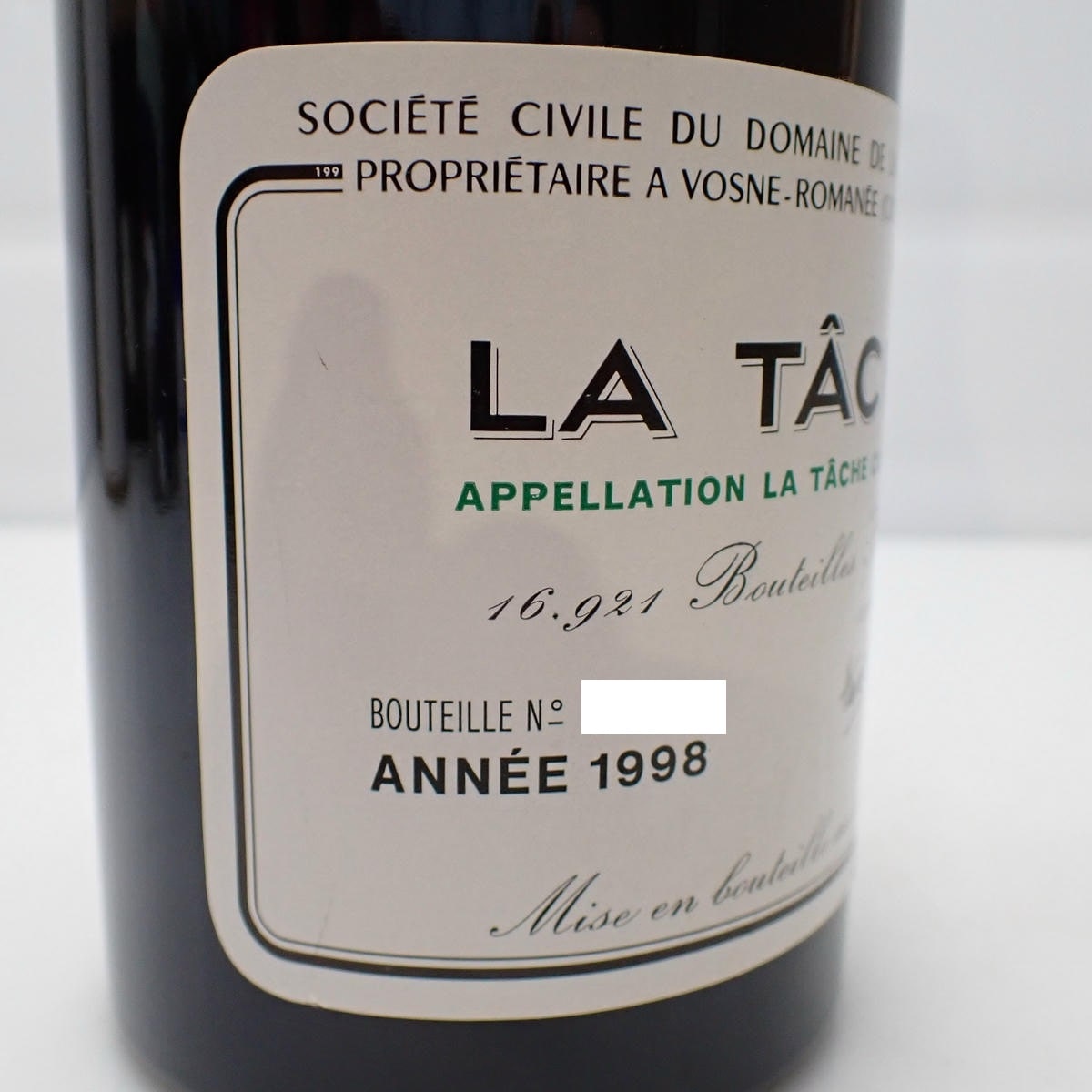DRC LA TACHE（ラターシュ）1998 サントリー 箱なしの通販ショップ