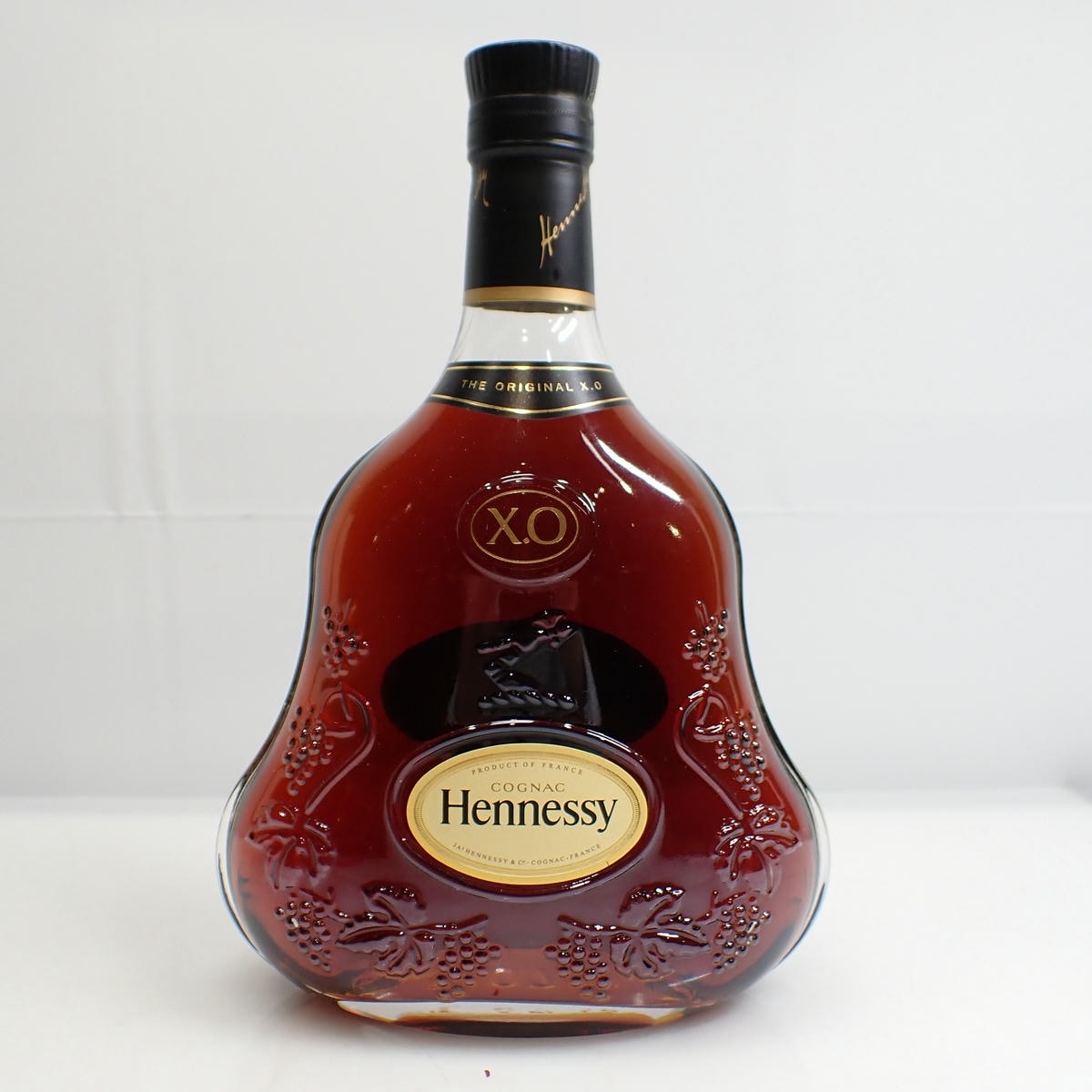 Hennessy（ヘネシー）XO 黒キャップ クリアボトル 箱なしの通販 | 高級