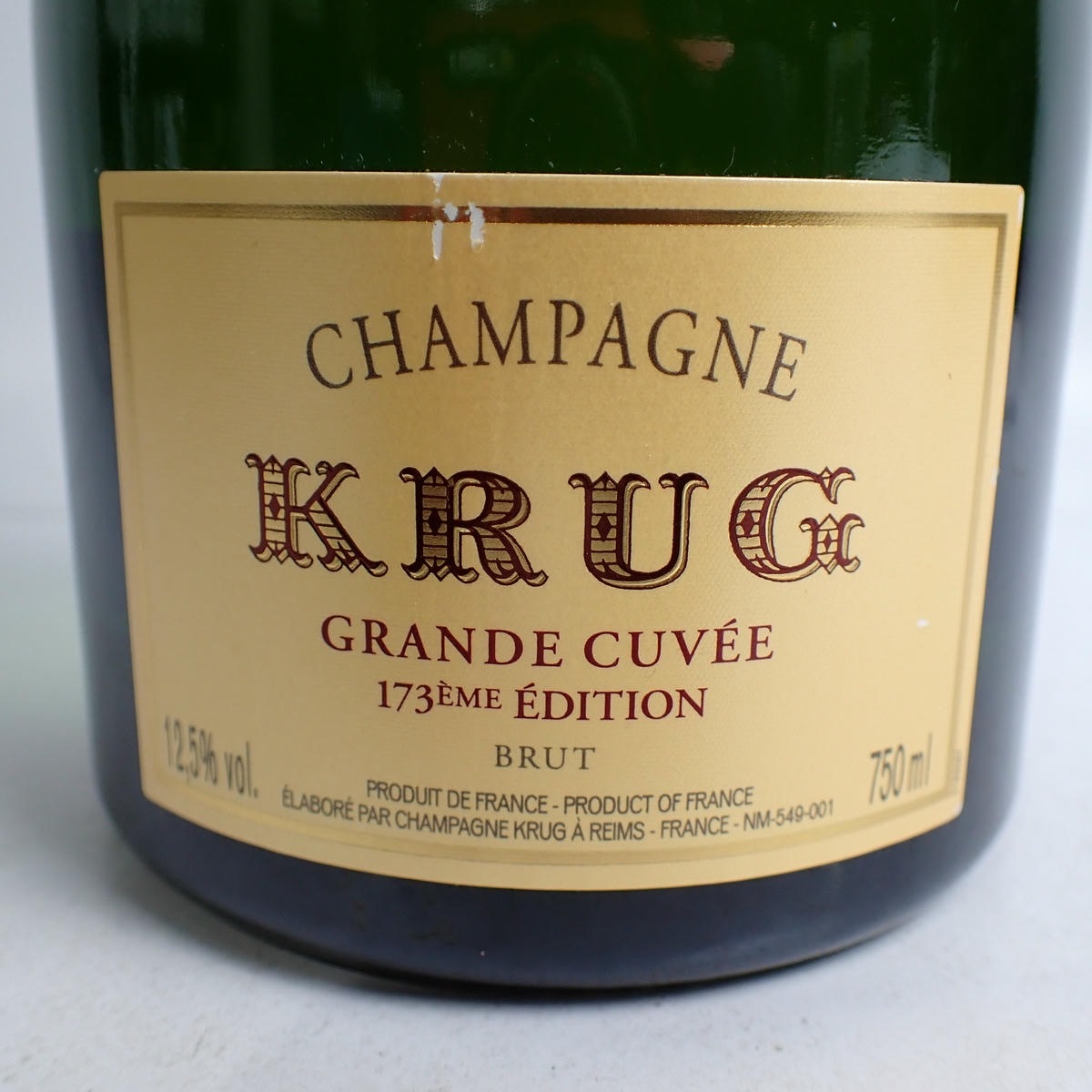 KRUG（クリュッグ）グランキュヴェ ブリュット 箱なし ※ラベルキズの