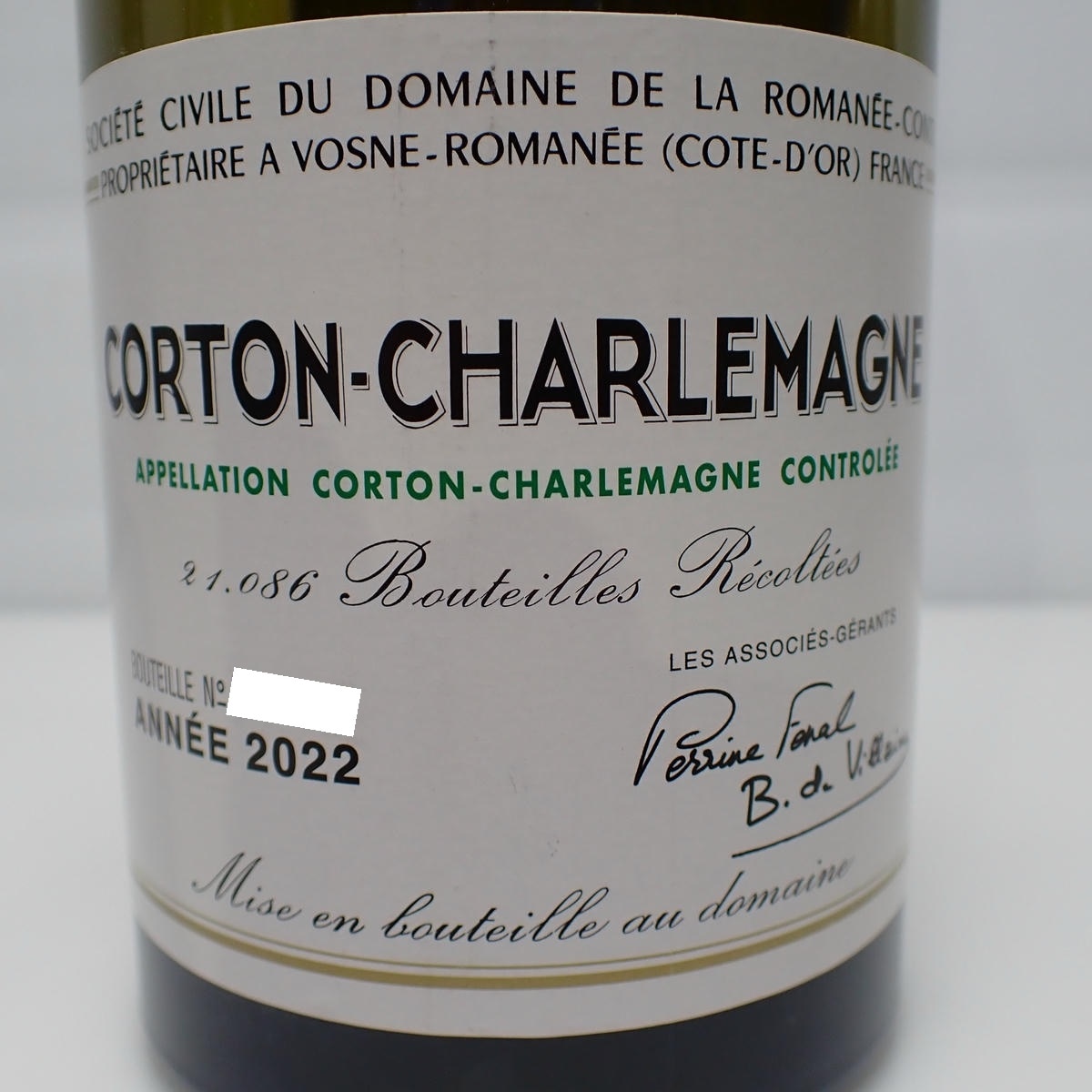 DRC コルトン シャルルマーニュ DRC CORTON-CHARLEMAGNE（コルトン シャルルマーニュ）2022 ファインズ