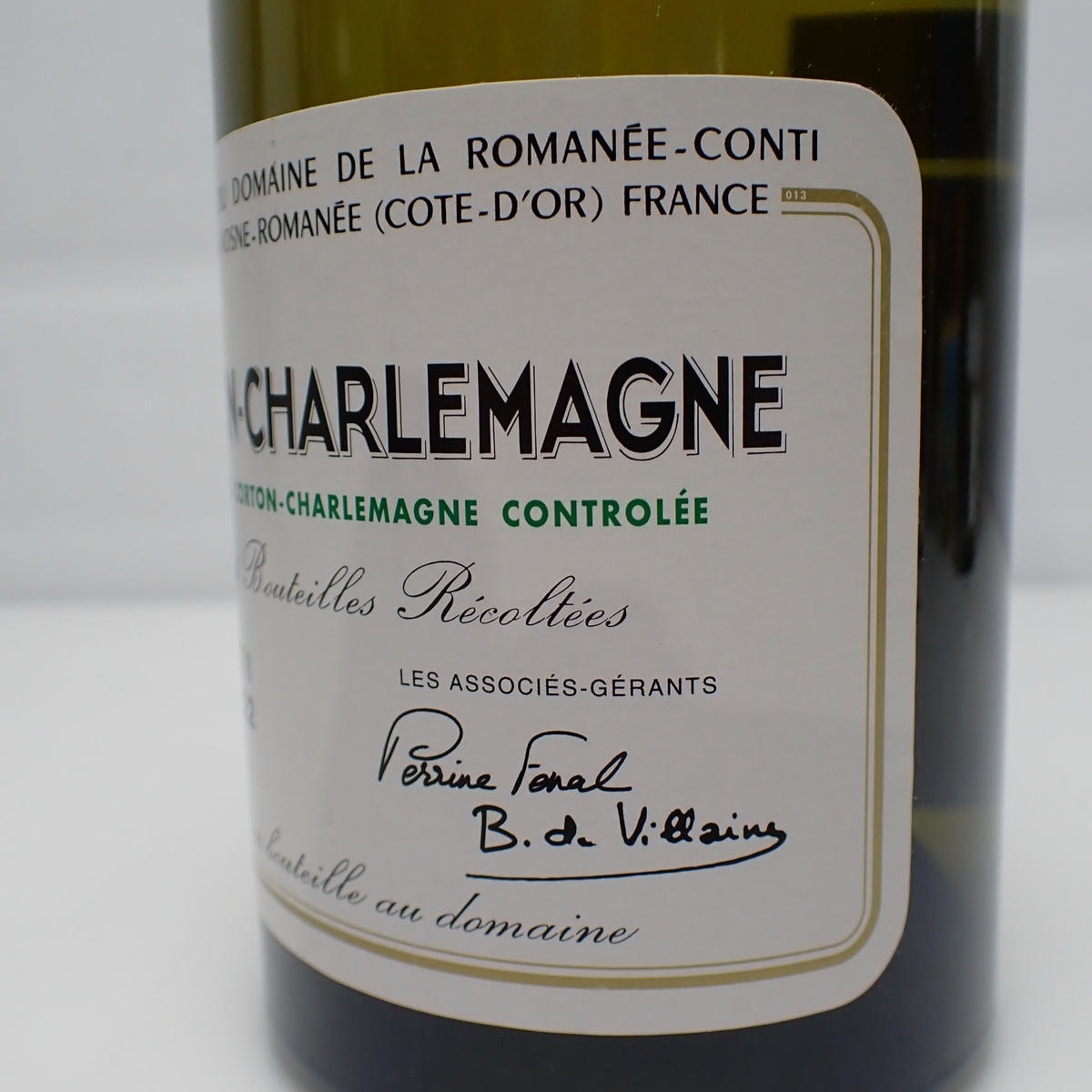 DRC CORTON-CHARLEMAGNE（コルトン シャルルマーニュ）2022 ファインズ