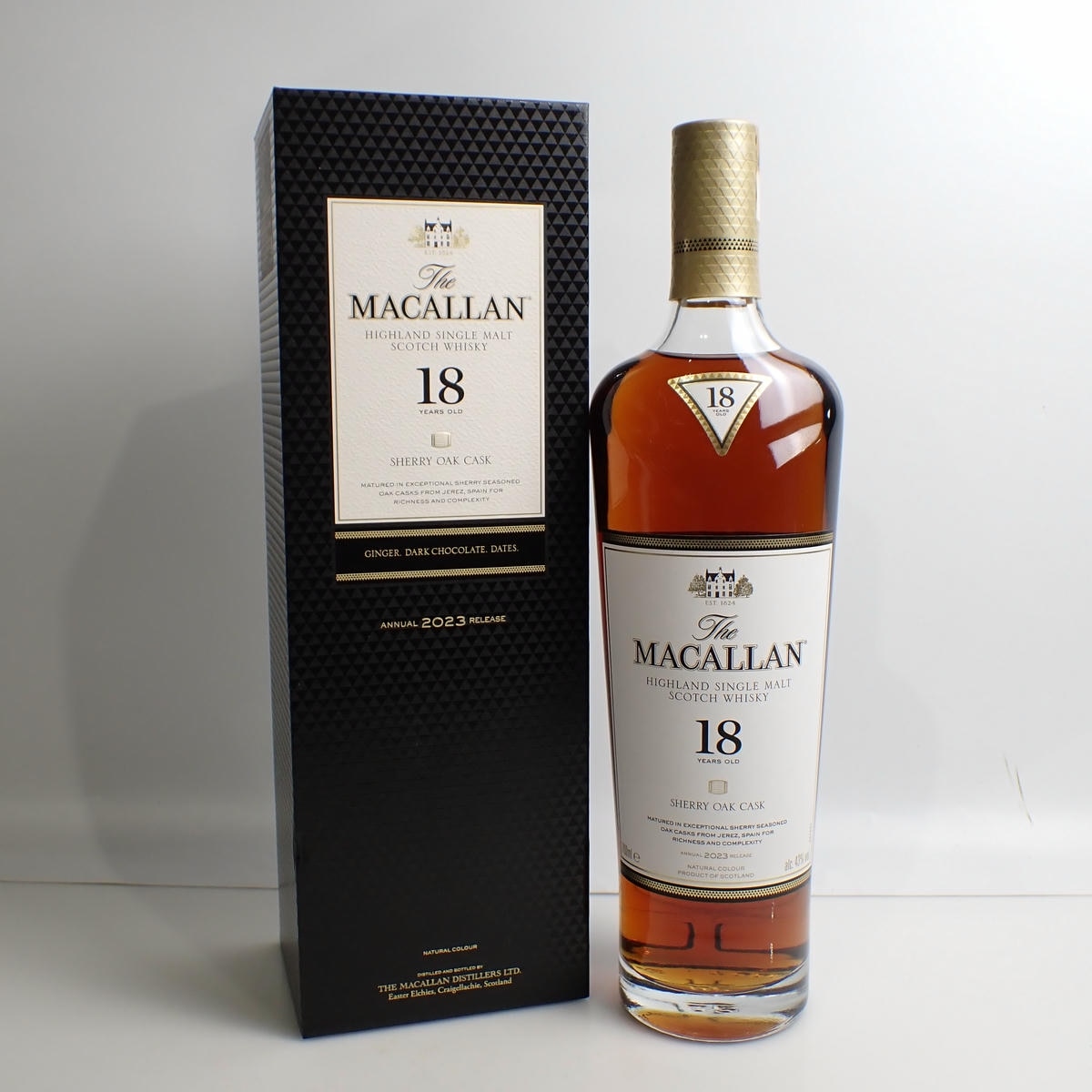 The MACALLAN（マッカラン）18年 シェリーオークカスク 2023 箱付の