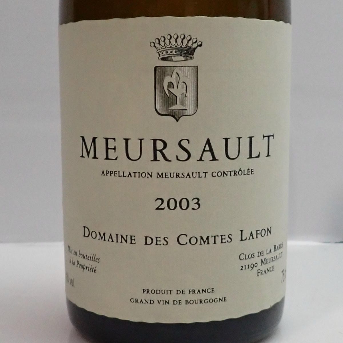 COMTES LAFON（コント ラフォン）ムルソー 2003 箱なしの通販ショップ