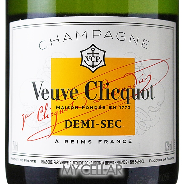 ヴーヴクリコ ドゥミセック ホワイトラベル 箱なし │ Veuve Clicquot