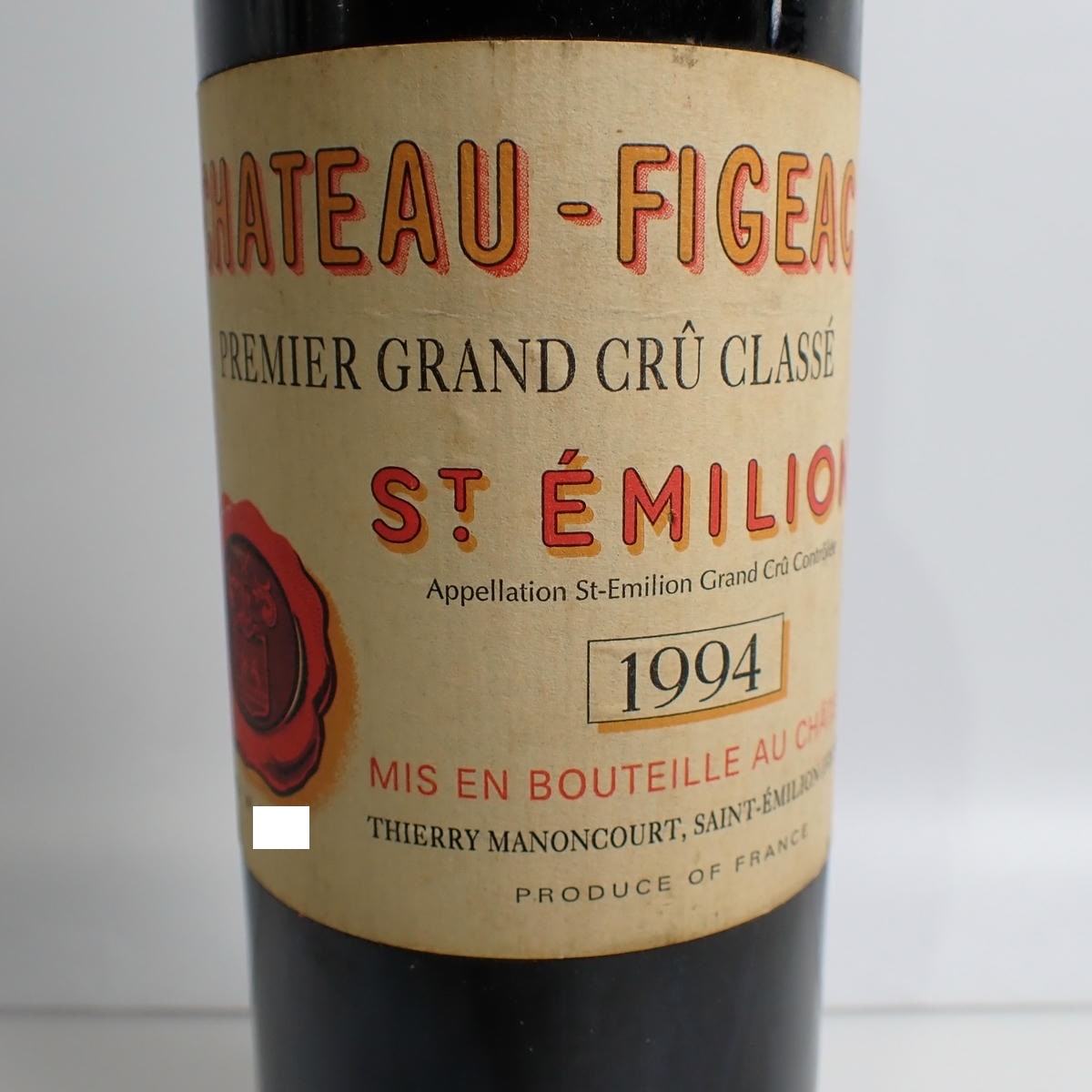 CHATEAU FIGEAC（シャトーフィジャック）1994 箱なし ※ラベルダメージ