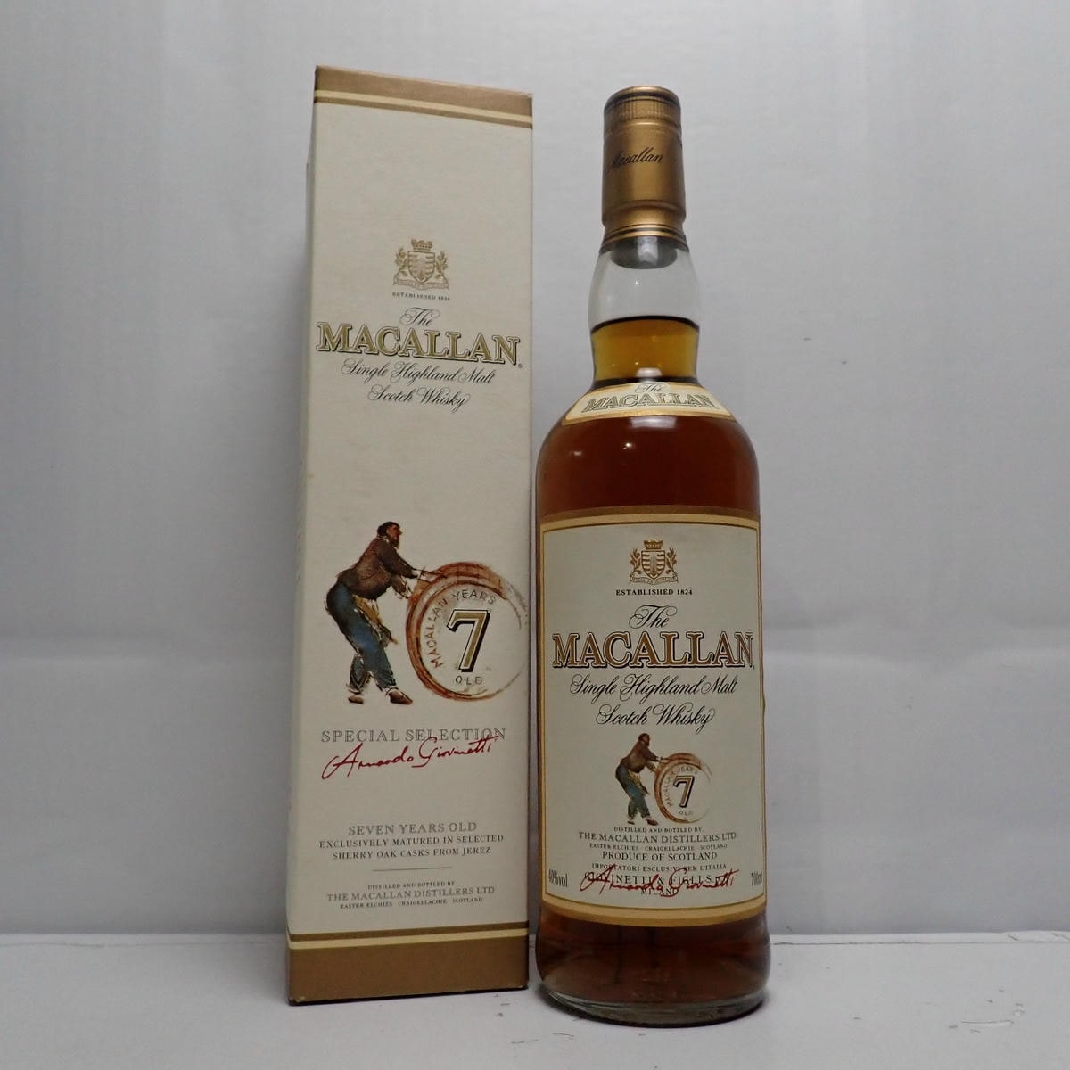 MACALLAN 7年 アルマンド ジオベネッティ 40% 700ml The MACALLAN（マッカラン）7年 アルマンド ジオベネッティ 箱付の通販