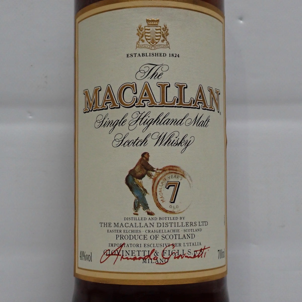 MACALLAN 7年 アルマンド ジオベネッティ 40% 700ml The MACALLAN（マッカラン）7年 アルマンド ジオベネッティ 箱付の通販