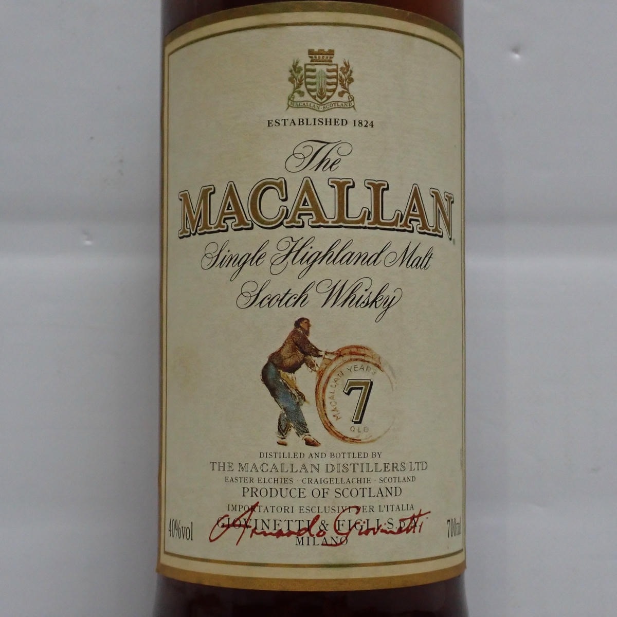 The MACALLAN（マッカラン）7年 アルマンド ジオベネッティ 箱付の通販