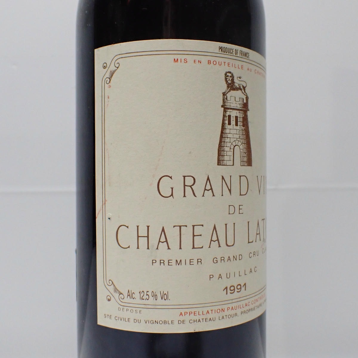 Chateau Latour 1991 (空き瓶) CHATEAU LATOUR（シャトー ラトゥール）1991 箱なしの通販ショップ