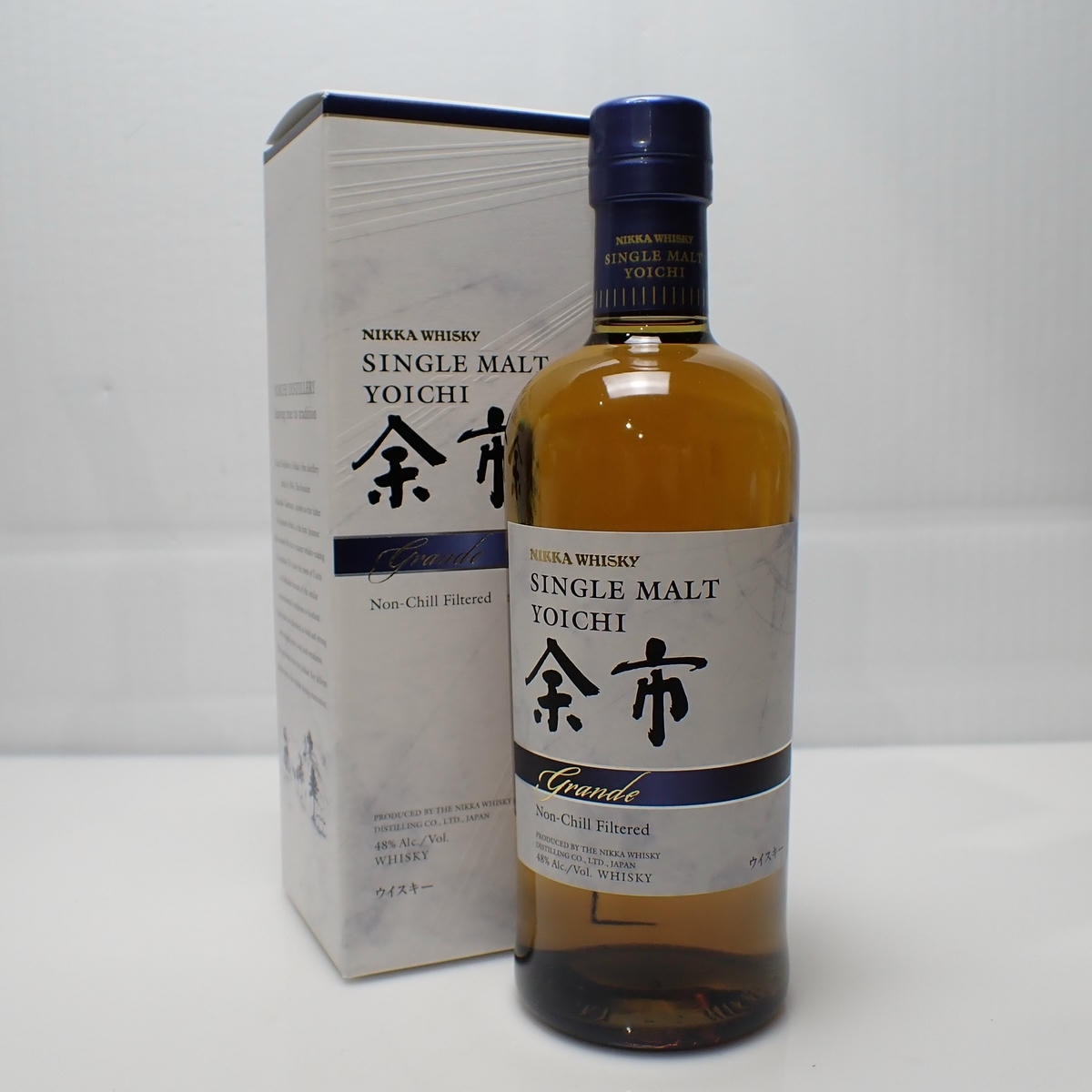 【余市】1987 ノンチルフィルタード　空き箱 NIKKA（ニッカ）余市 グランデ ノンチルフィルタード 箱付の通販