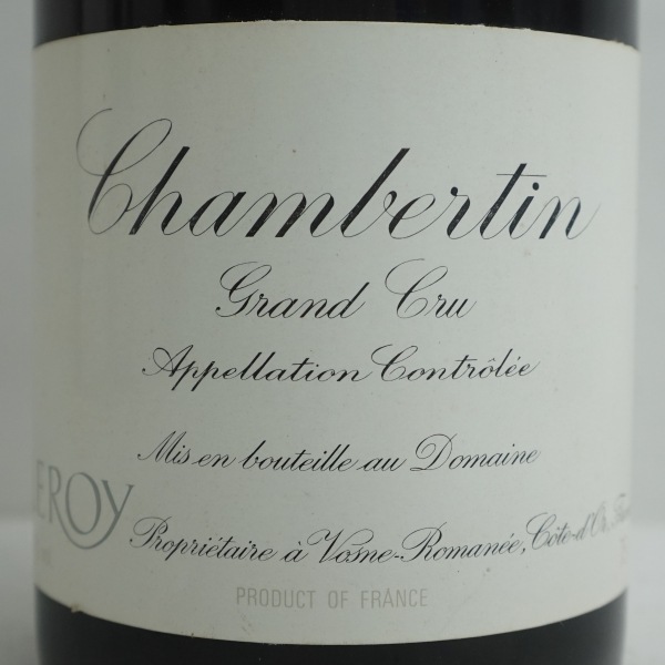 ɥ᡼  ٥륿 1996 㲼å  DOMAINE LEROY Chambertin 1996