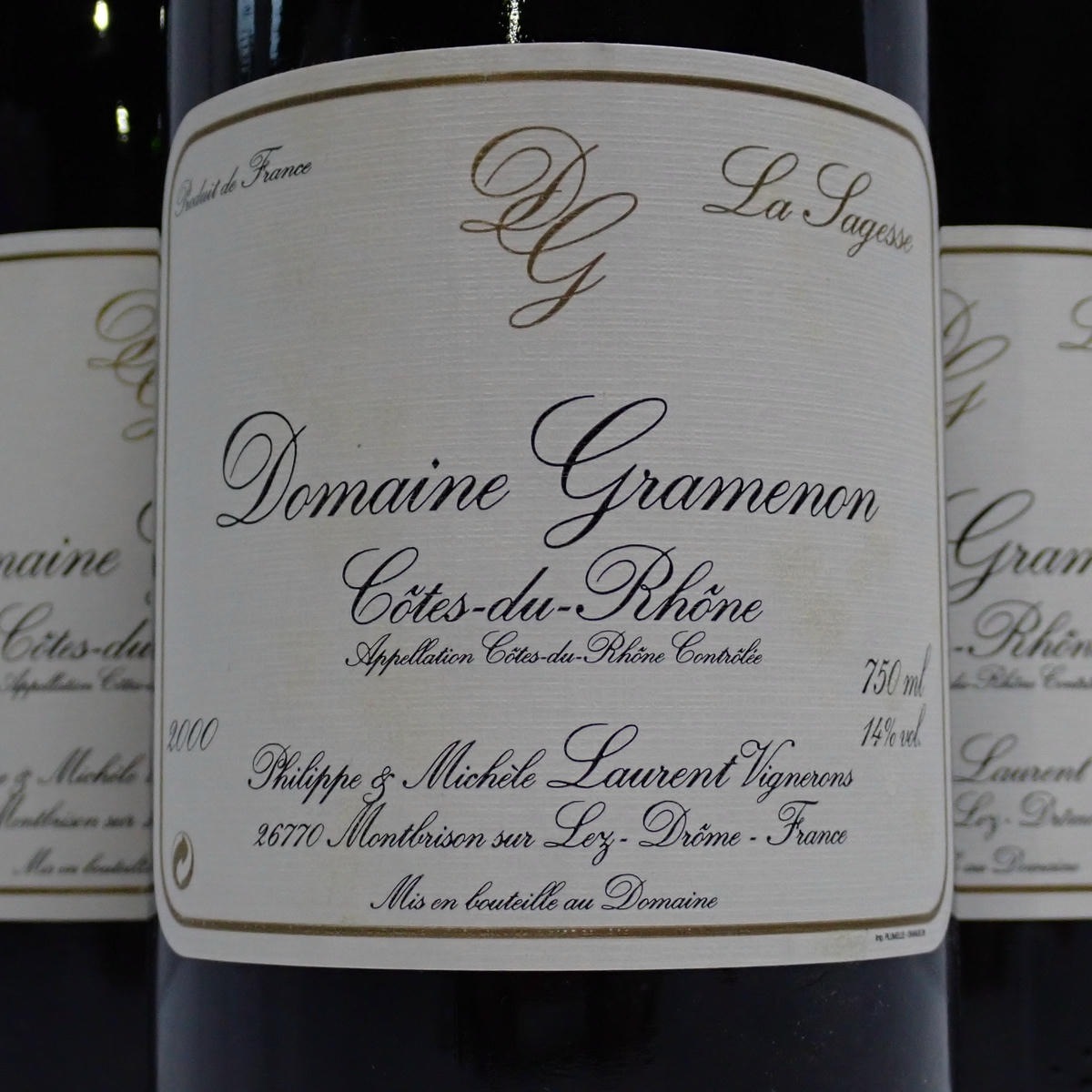 6本セット】Domaine Gramenon（ドメーヌ グラムノン）ラ サジェス 2000