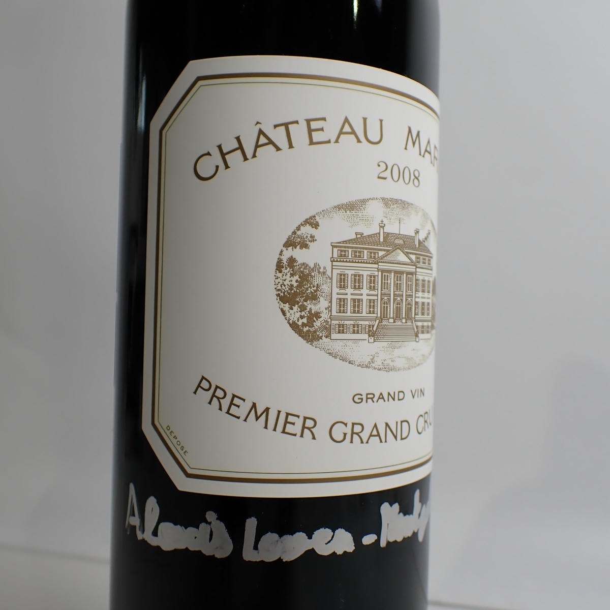 CHATEAU MARGAUX（シャトー マルゴー）2008 箱なし ※サイン入り・液面