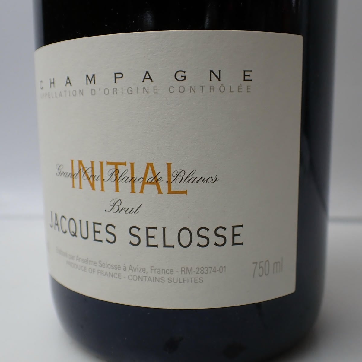 JACQUES SELOSSE(ジャックセロス)イニシャル ブリュット 箱なしの JACQUES SELOSSE(ジャックセロス)イニシャル ブリュット 箱なしの