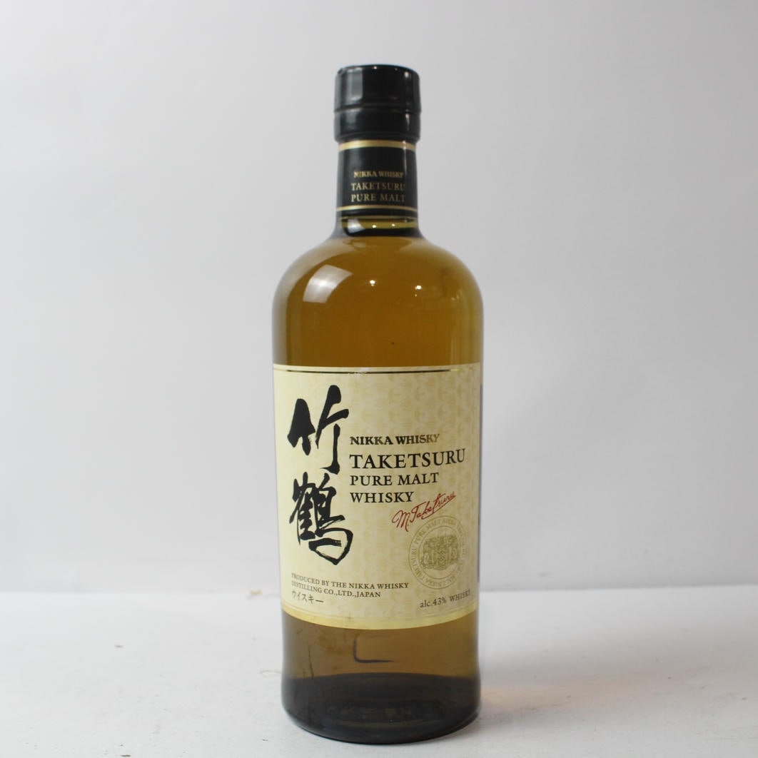 NIKKA（ニッカ）竹鶴 ピュアモルト 白ラベル 箱なし ※ラベルダメージの