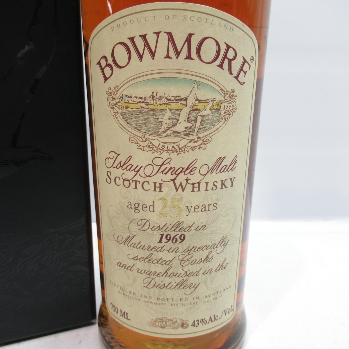 BOWMORE（ボウモア）25年 カモメラベル 1969 箱付の通販ショップ・価格