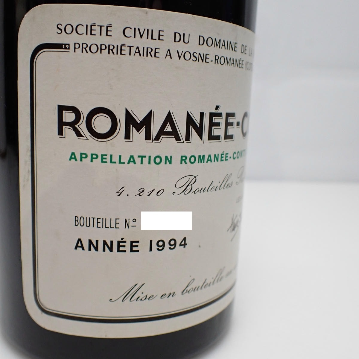 DRC ROMANEE-CONTI（ロマネコンティ）1994 箱なしの通販ショップ・価格