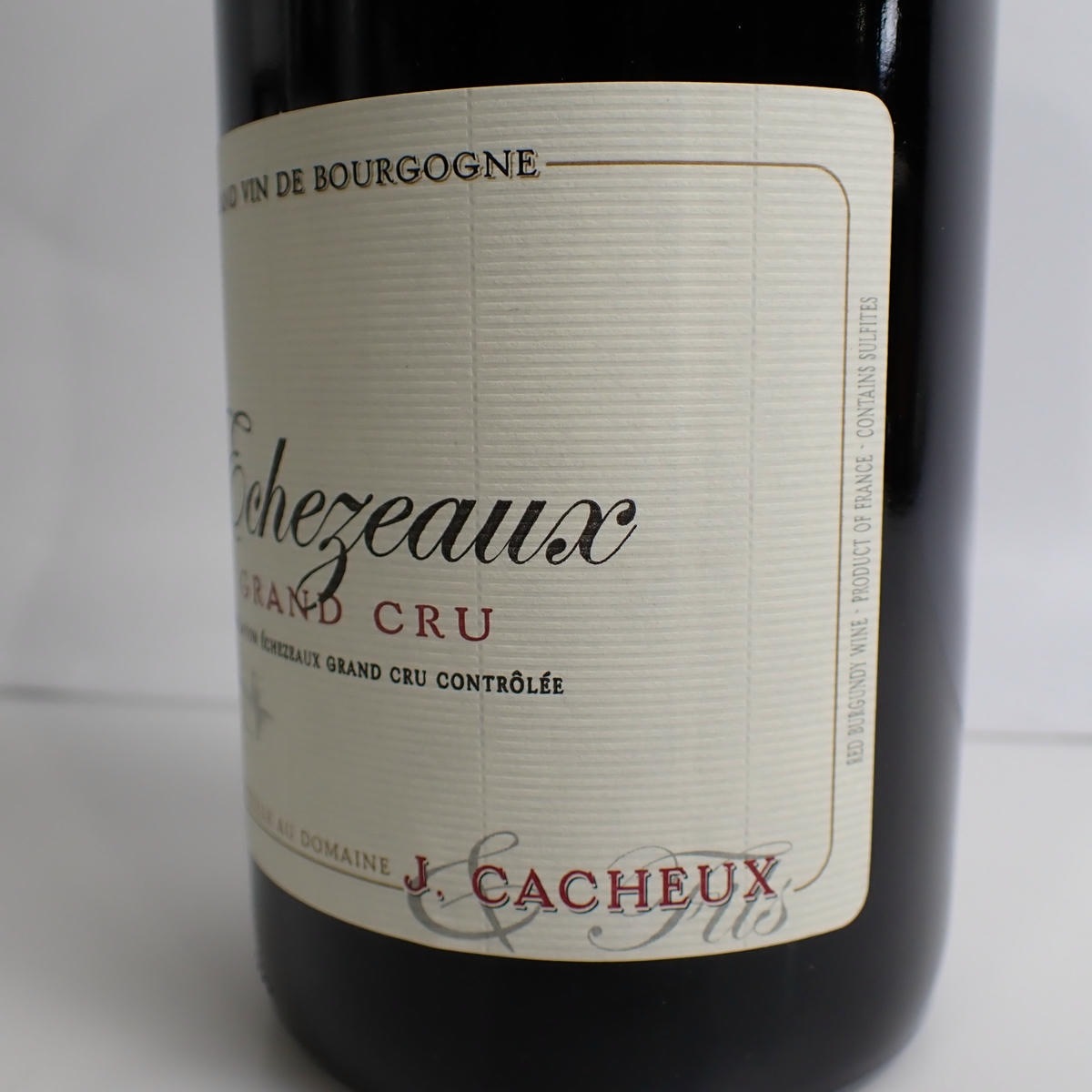 JAQQUES CACHEUX（ジャックカシュー）エシェゾー グランクリュ 2015 箱