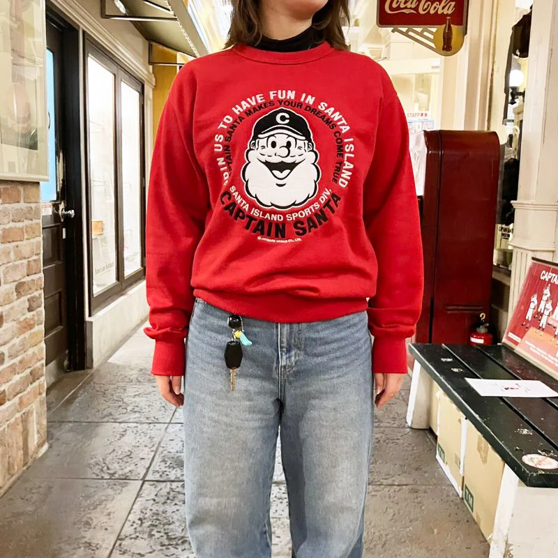 キャプテンサンタ》ウレタンシシュウトレーナー / JOYMARK DESIGN