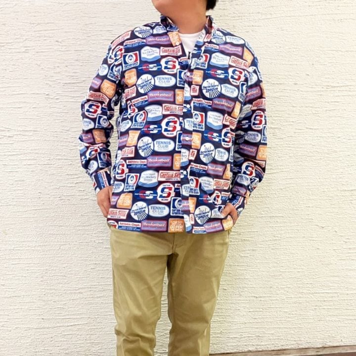 新品未使用★キャプテンサンタ 総柄 ゴルフ 半袖シャツ アロハ L 新品未使用☆キャプテンサンタ 総柄 ゴルフ 半袖シャツ アロハ L