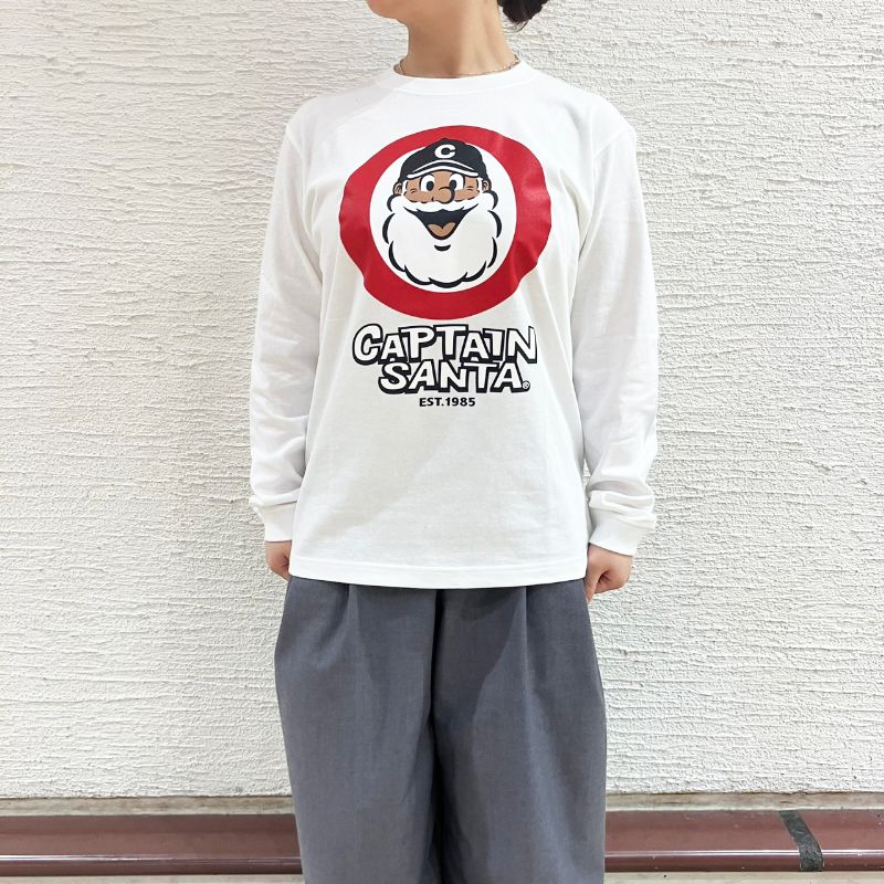 キャプテンサンタ》正面顔サンタL/STシャツ / JOYMARK DESIGN