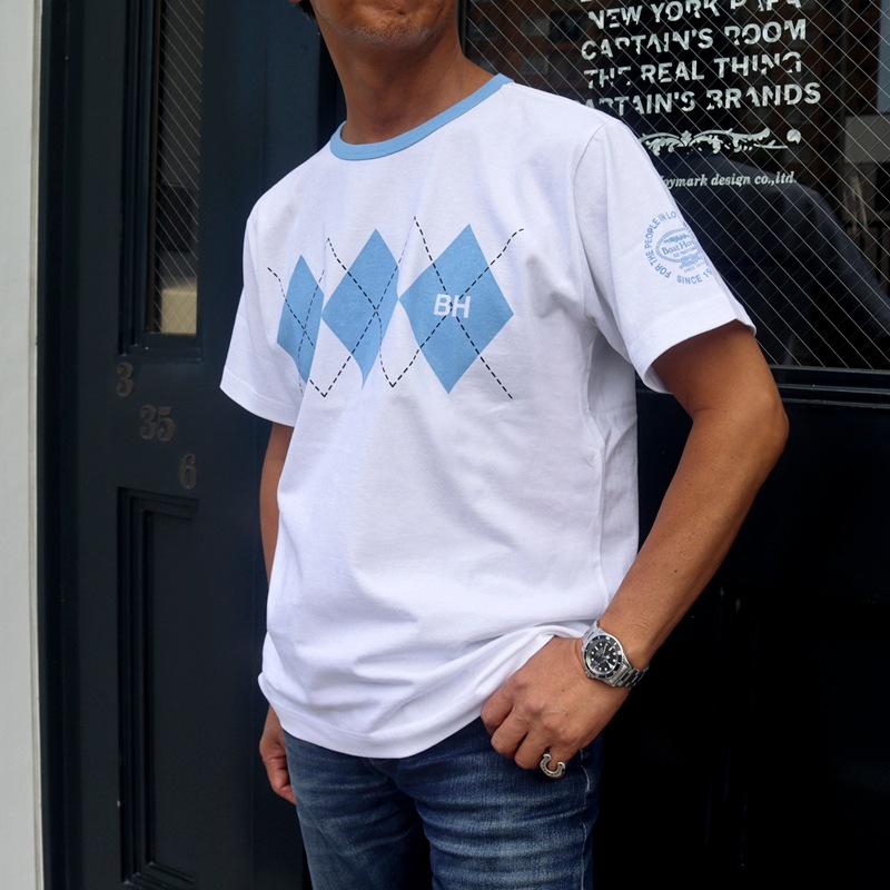 ボートハウス》アーガイルクレリックTシャツ / JOYMARK DESIGN