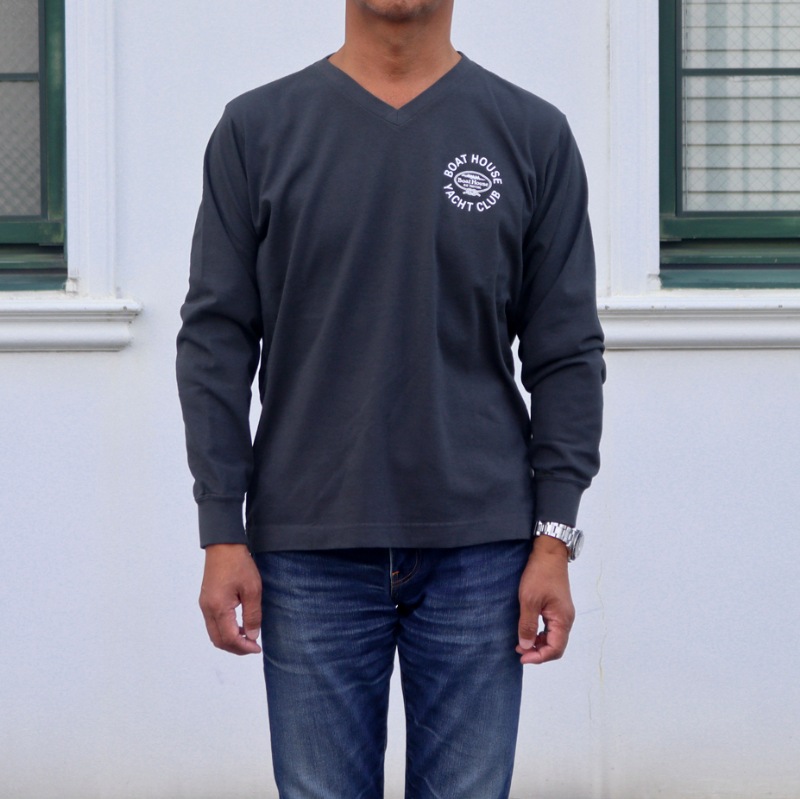 ԥܡȥϥV-NECK L/ST