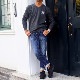 ԥܡȥϥV-NECK L/ST