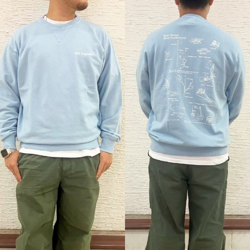 BOATHOUSE ヴィンテージトレーナー　美品 ボートハウス ザ ボートハウストレーナー／ヴィンテージダイ