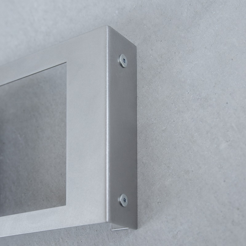 【Haco】インターフォンカバー表札 英語（ステンレス）