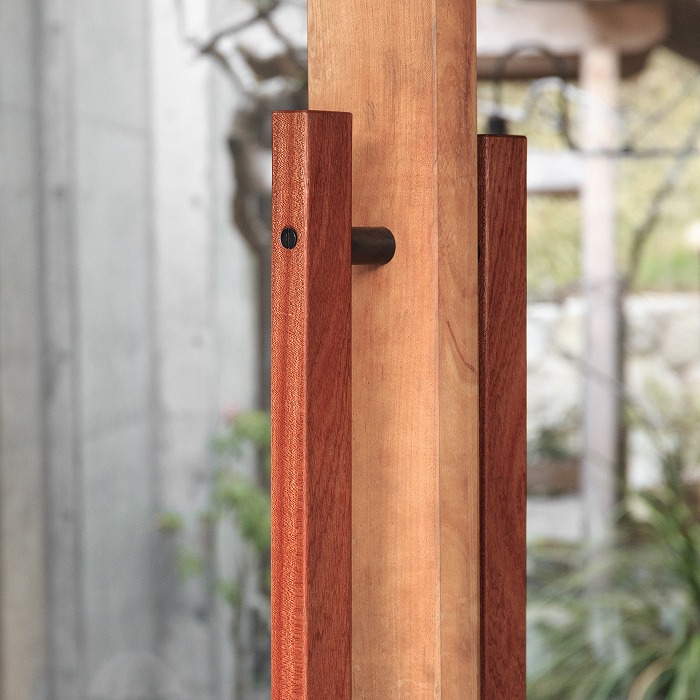 木製ドアハンドル サペリ｜ドアハンドル｜【上手工作所】